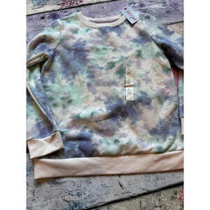 Cat & Jack Kids' Tie-Dye Long‎ Sleeve Sweatshirt, Size L (10-12)